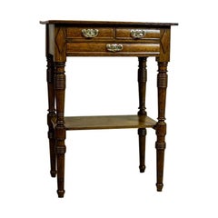 19th Century Eclectic Oak Sewing Table