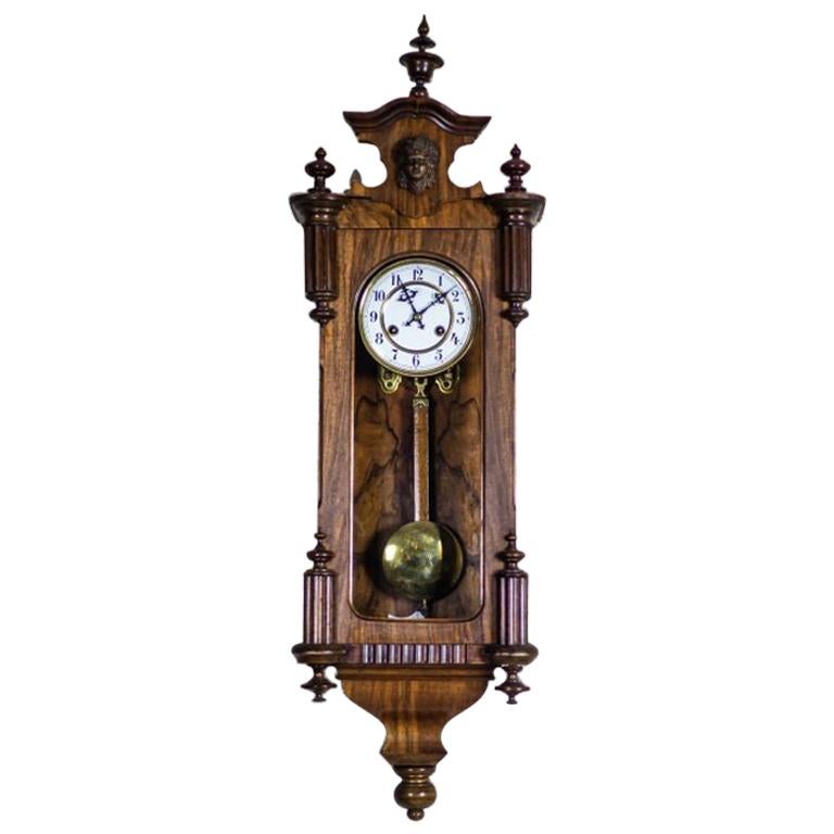 19th Century Eclectic Regulator Wall Clock