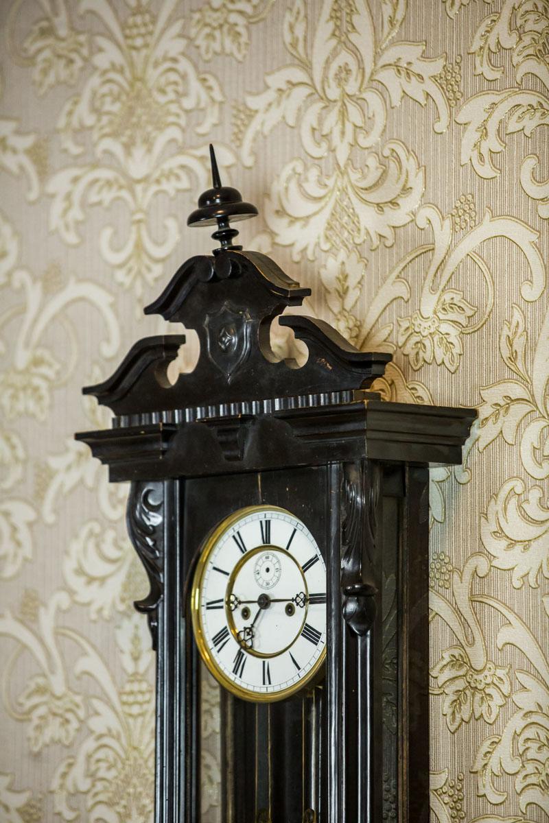 19th Century Eclectic Wall Clock In Good Condition In Opole, PL