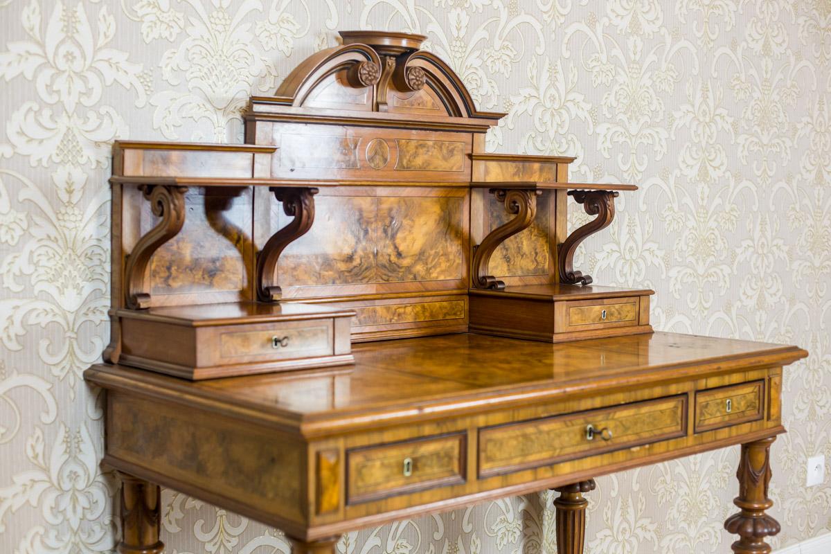 19th Century Eclectic Walnut Ladies Desk 6