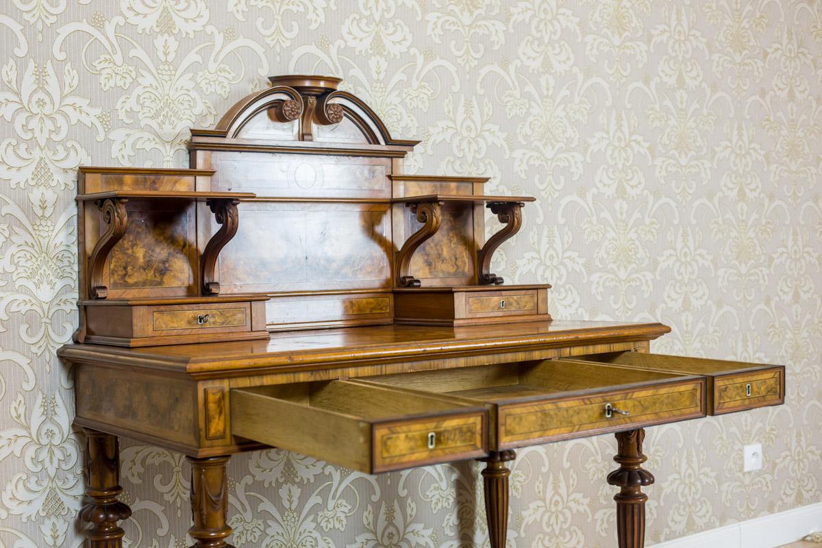 19th Century Eclectic Walnut Ladies Desk 8