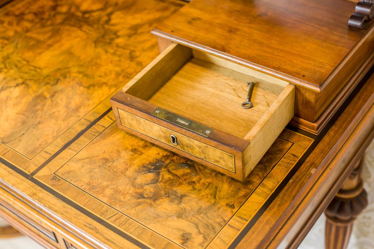 19th Century Eclectic Walnut Ladies Desk 5