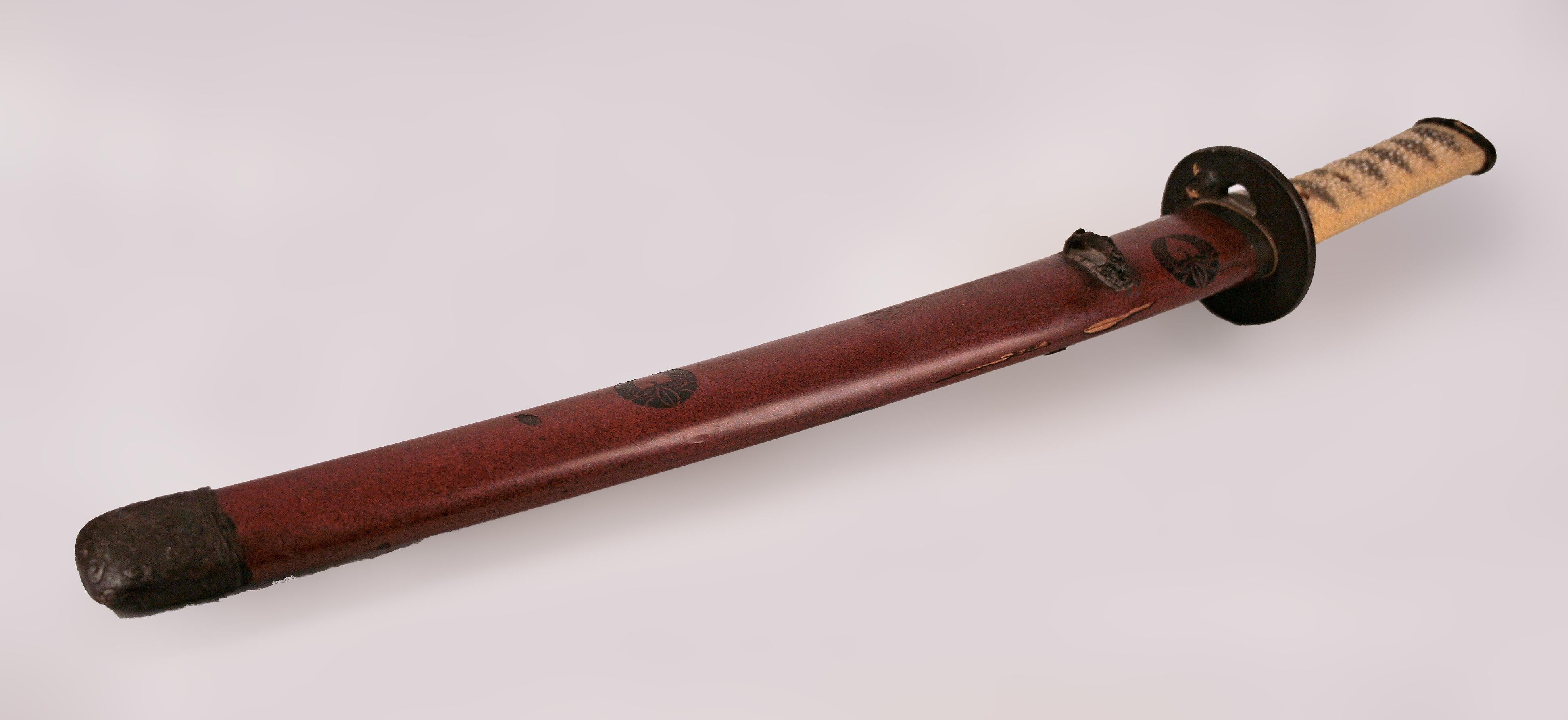 Japanese 19th Century Edo-/Meiji Period Samurai Wakizashi Short Sword and Scabbard
