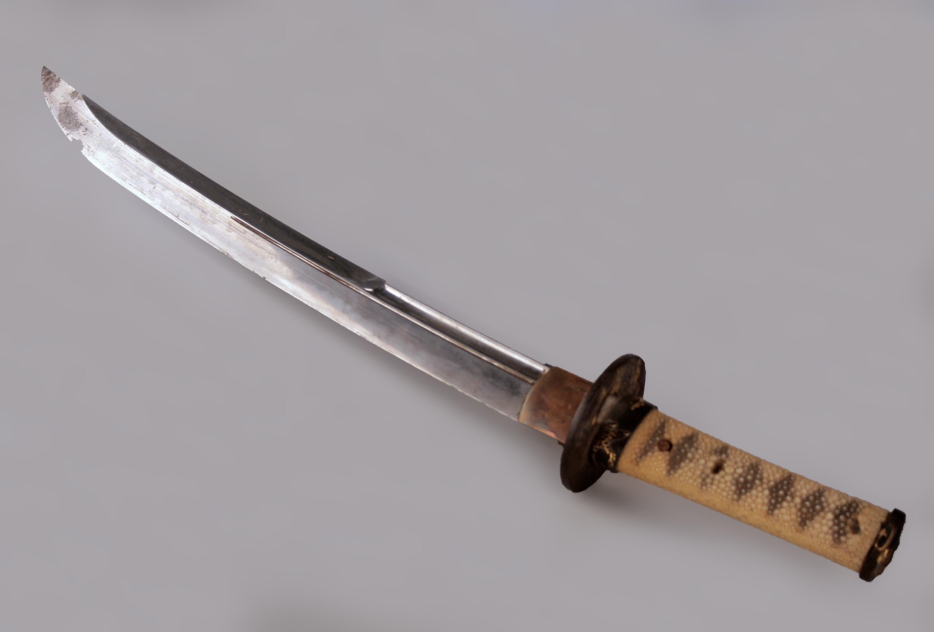 19th Century Edo-/Meiji Period Samurai Wakizashi Short Sword and Scabbard 1