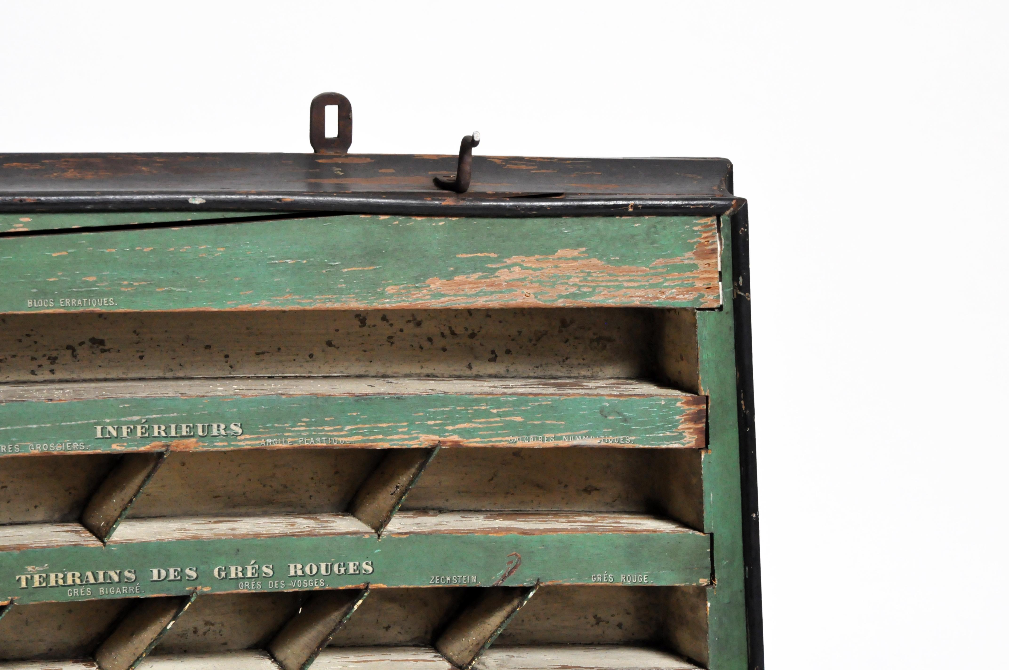 Wood 19th Century Educational Wall Display