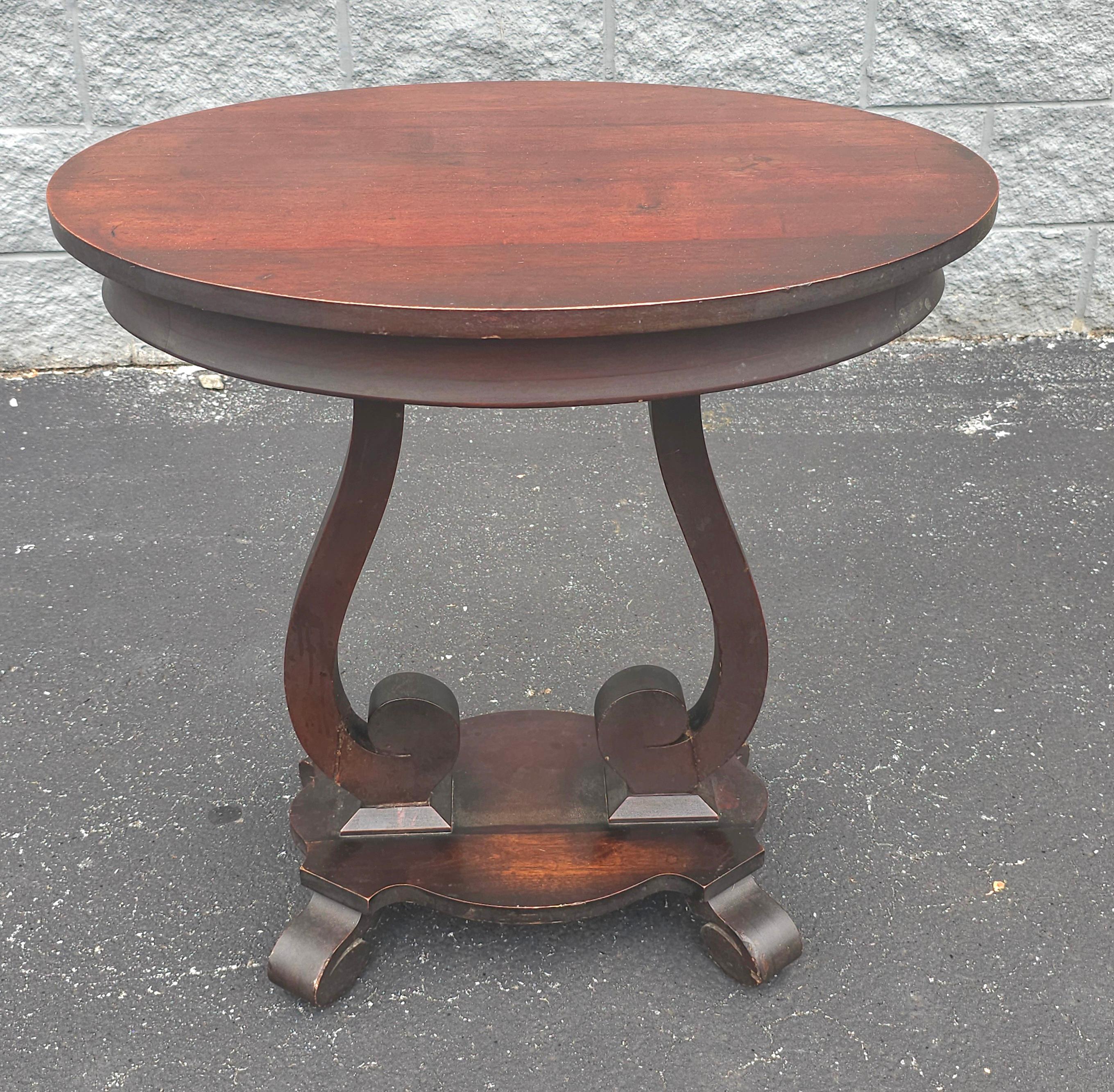 Other 19th Century Edwardian Mahogany Oval Side Table For Sale