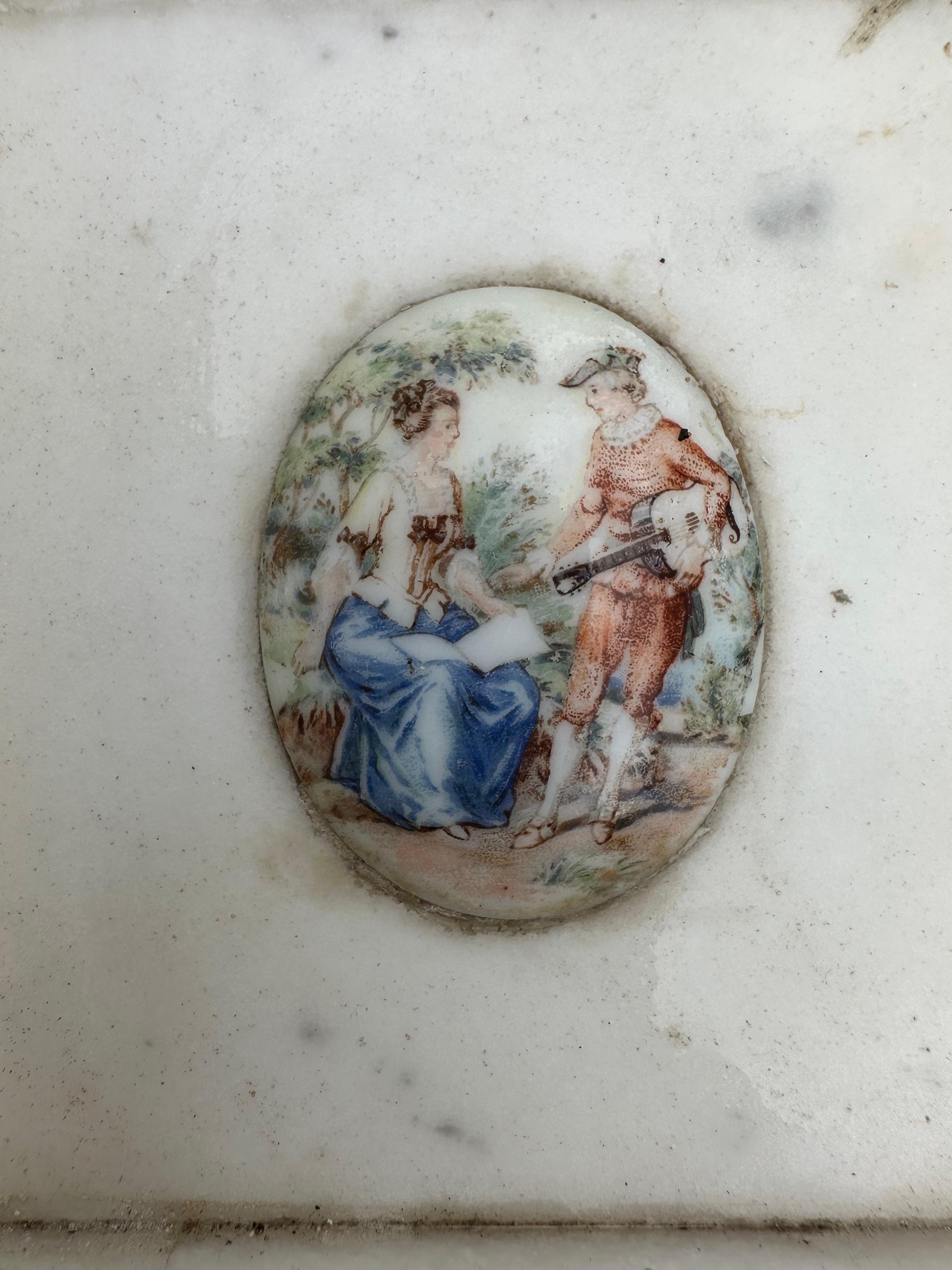 19th Century Edwardian Statutory Marble Mantel Piece For Sale 7