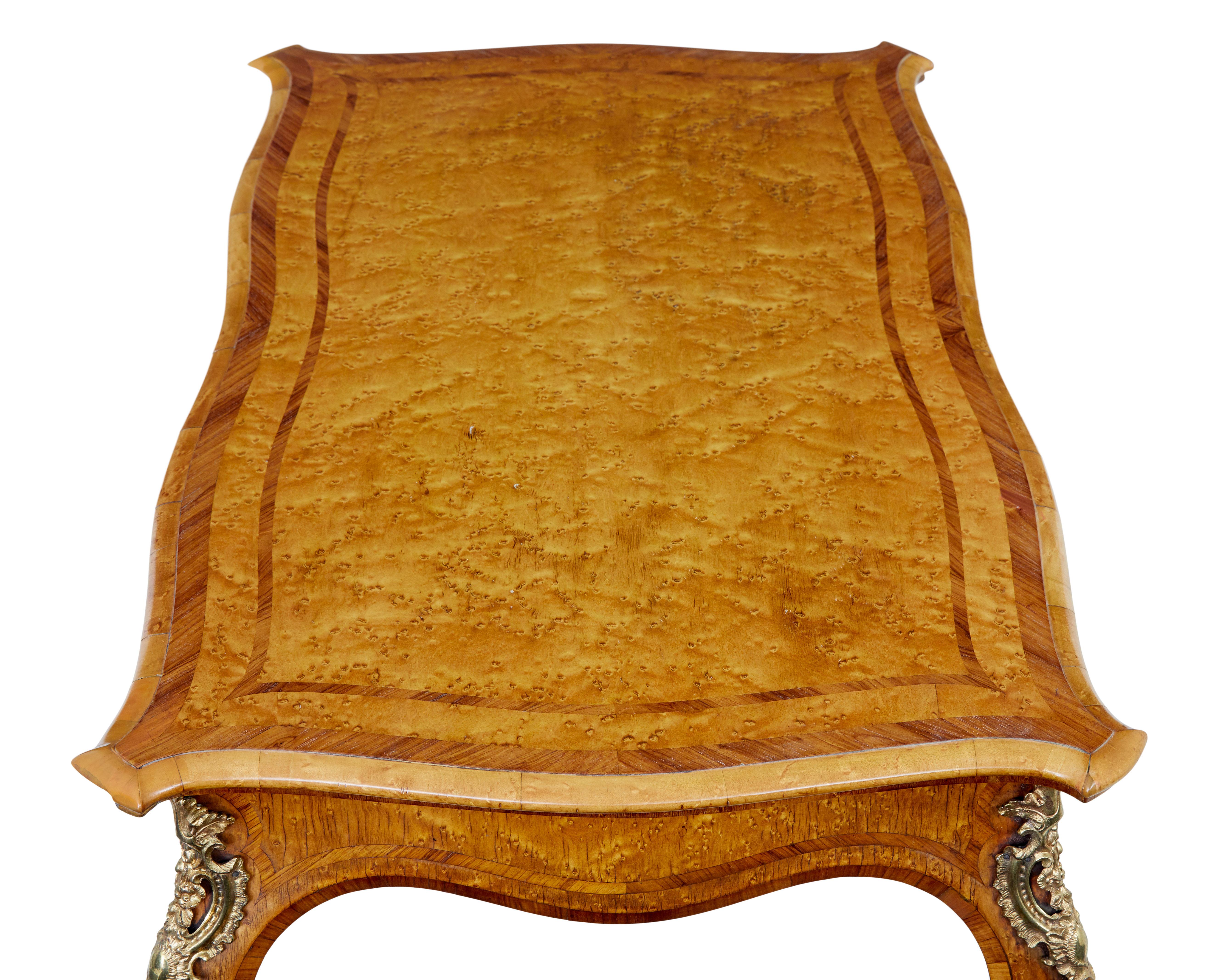 Victorian 19th Century Edwards and Roberts Bird’S-Eye Maple Card Table For Sale