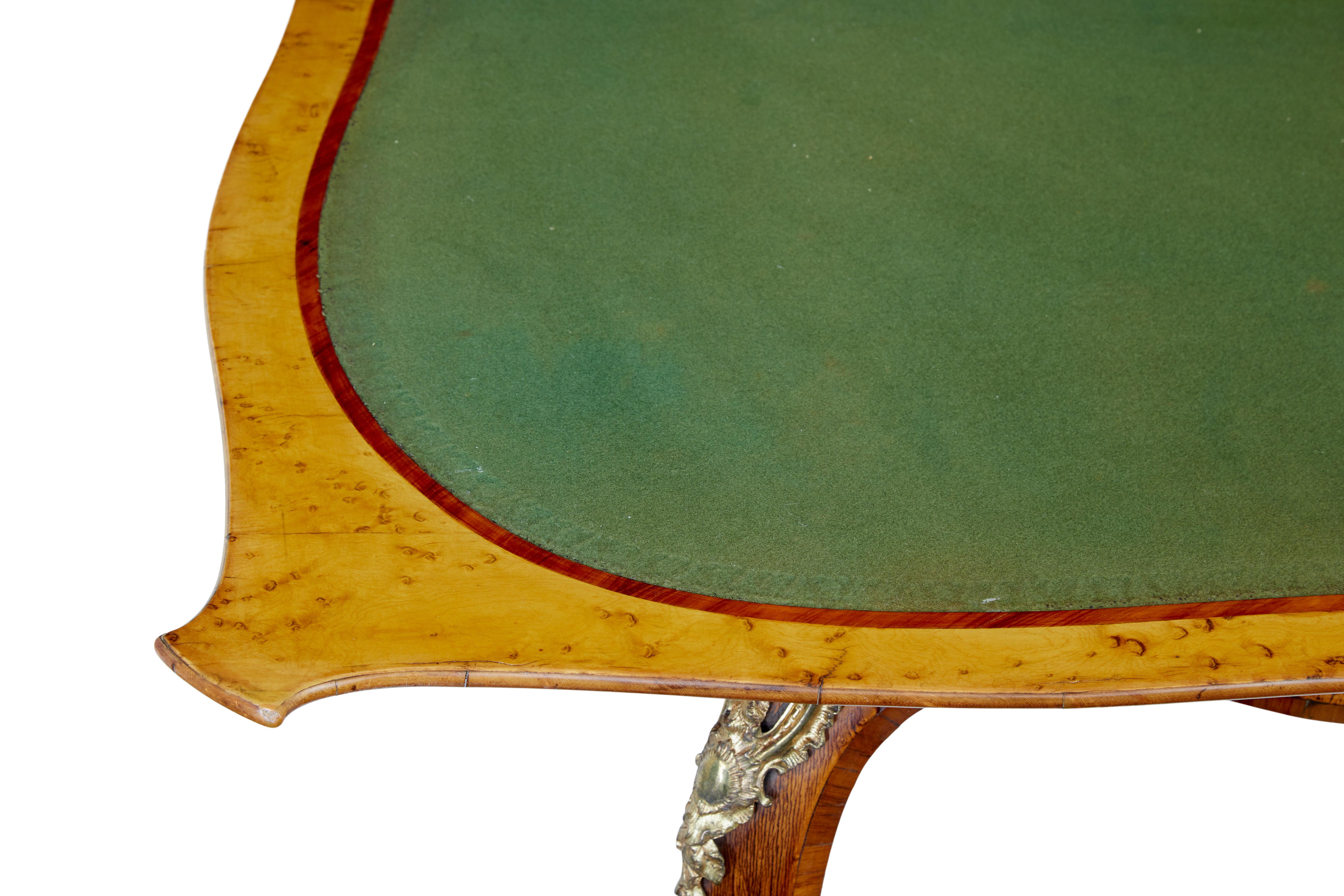 19th Century Edwards and Roberts Bird’S-Eye Maple Card Table In Good Condition For Sale In Debenham, Suffolk