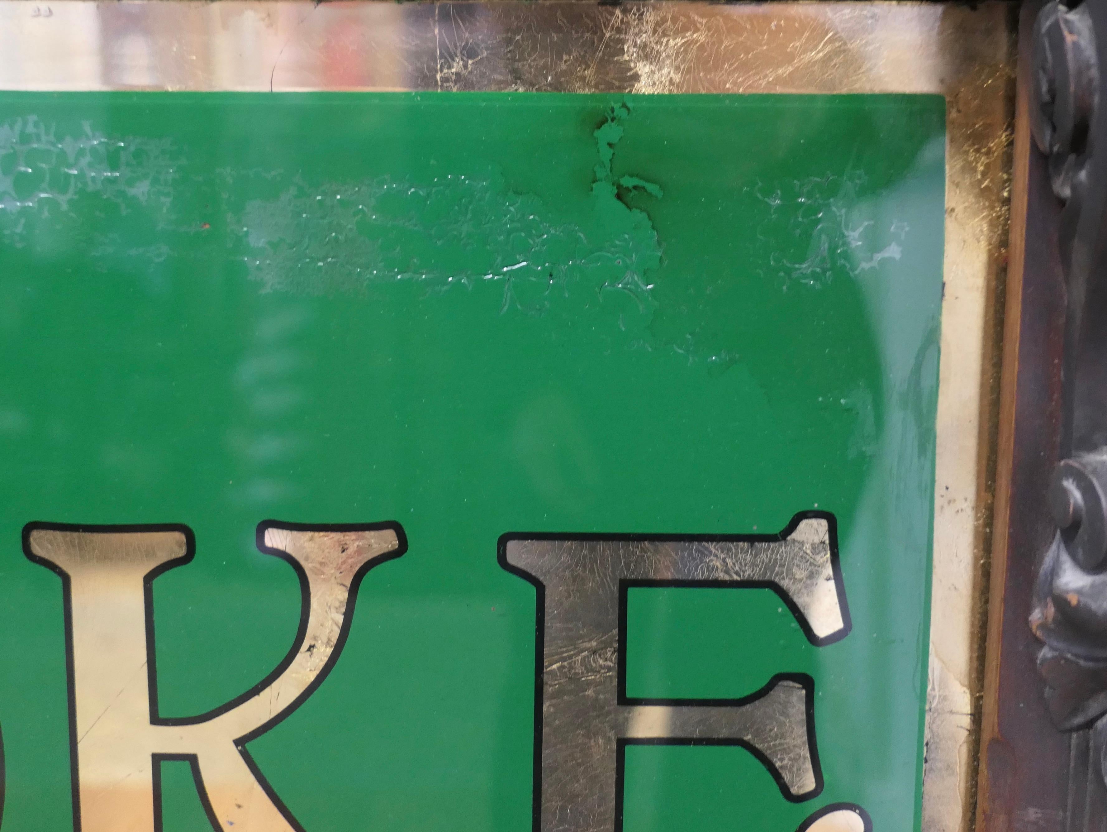  19th Century Eel and Pie Shop Advertising Wall Mirror Sign    3