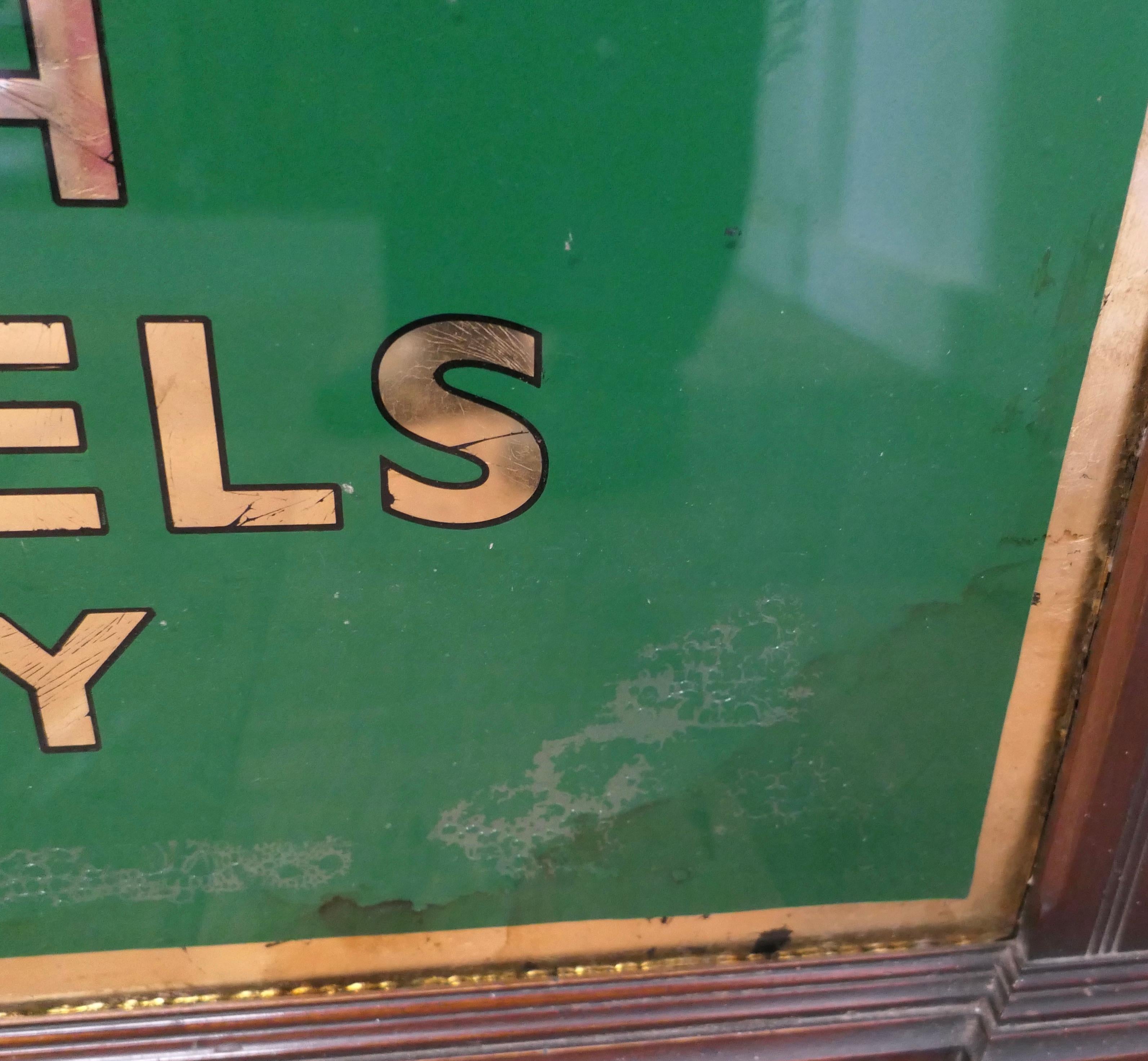  19th Century Eel and Pie Shop Advertising Wall Mirror Sign    4