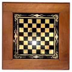 19th Century Eglomise Mirrored Chess Board