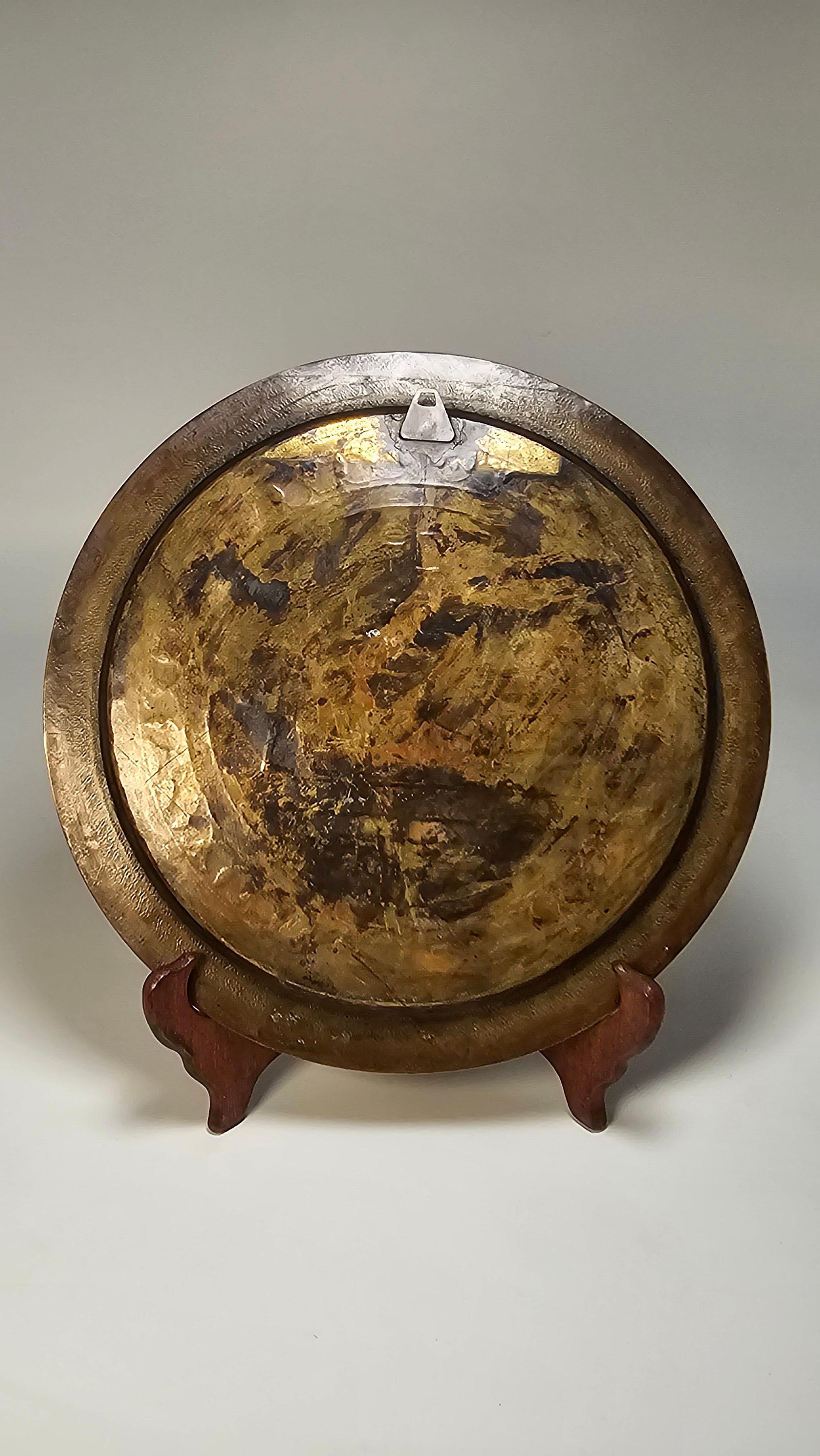 19th century Egyptian Grand Tour Cairo Ware silver inlay charger. For Sale 10