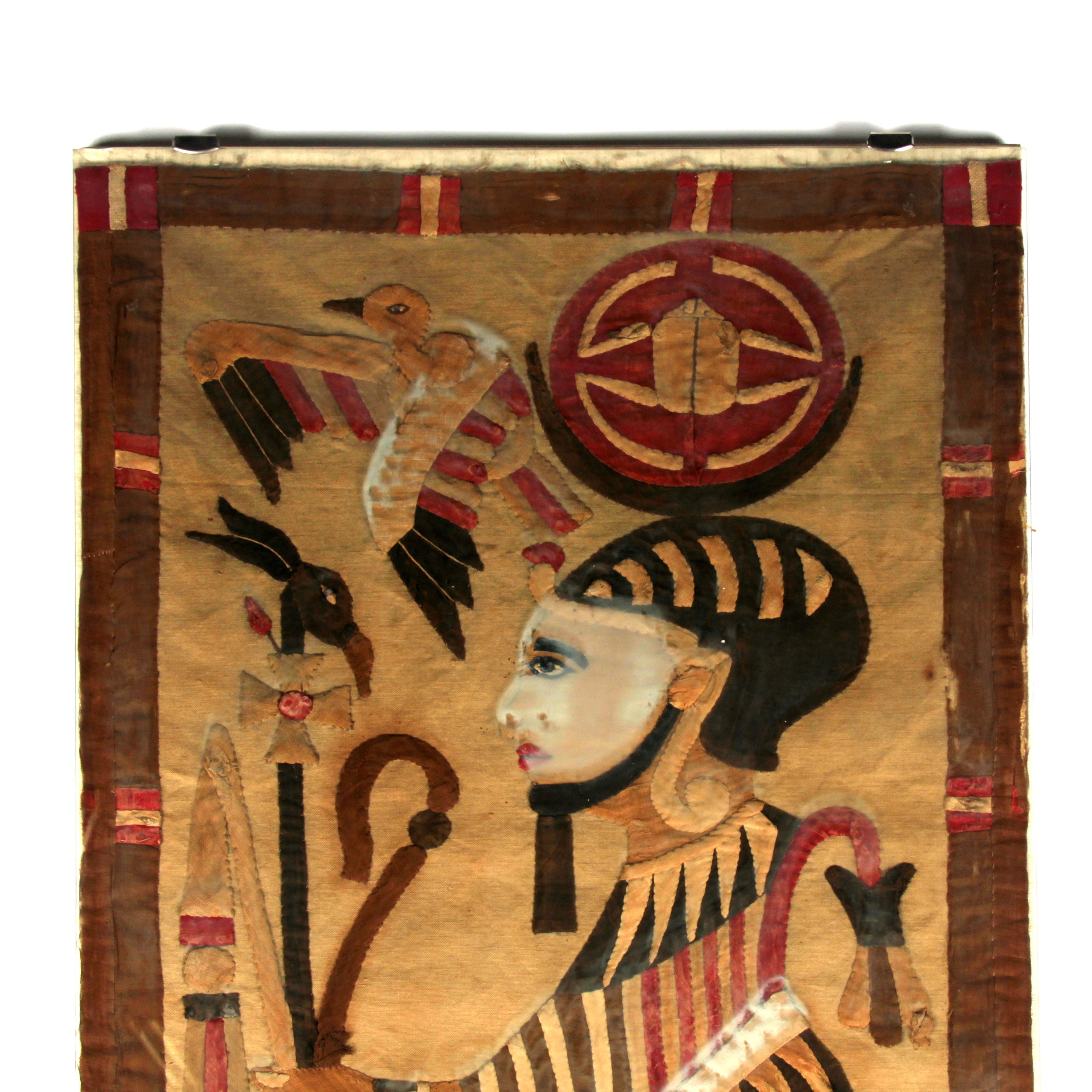 19th century ancient Egyptian cloth fragment.