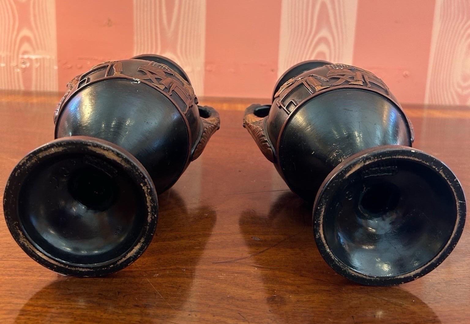 19th Century Egyptomania Urns by Wilhelm Schill For Sale 5
