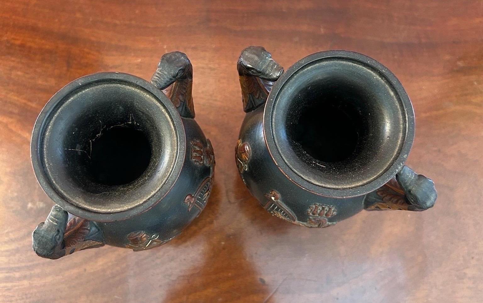 19th Century Egyptomania Urns by Wilhelm Schill For Sale 4
