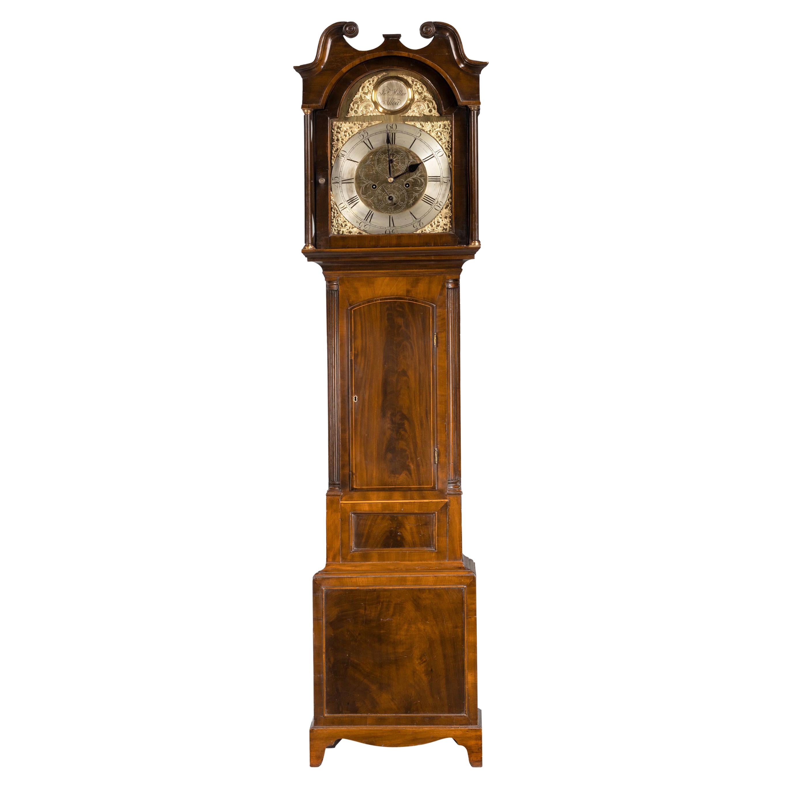 19th Century Eight Day Longcase Clock by Jas Miller, Alloa