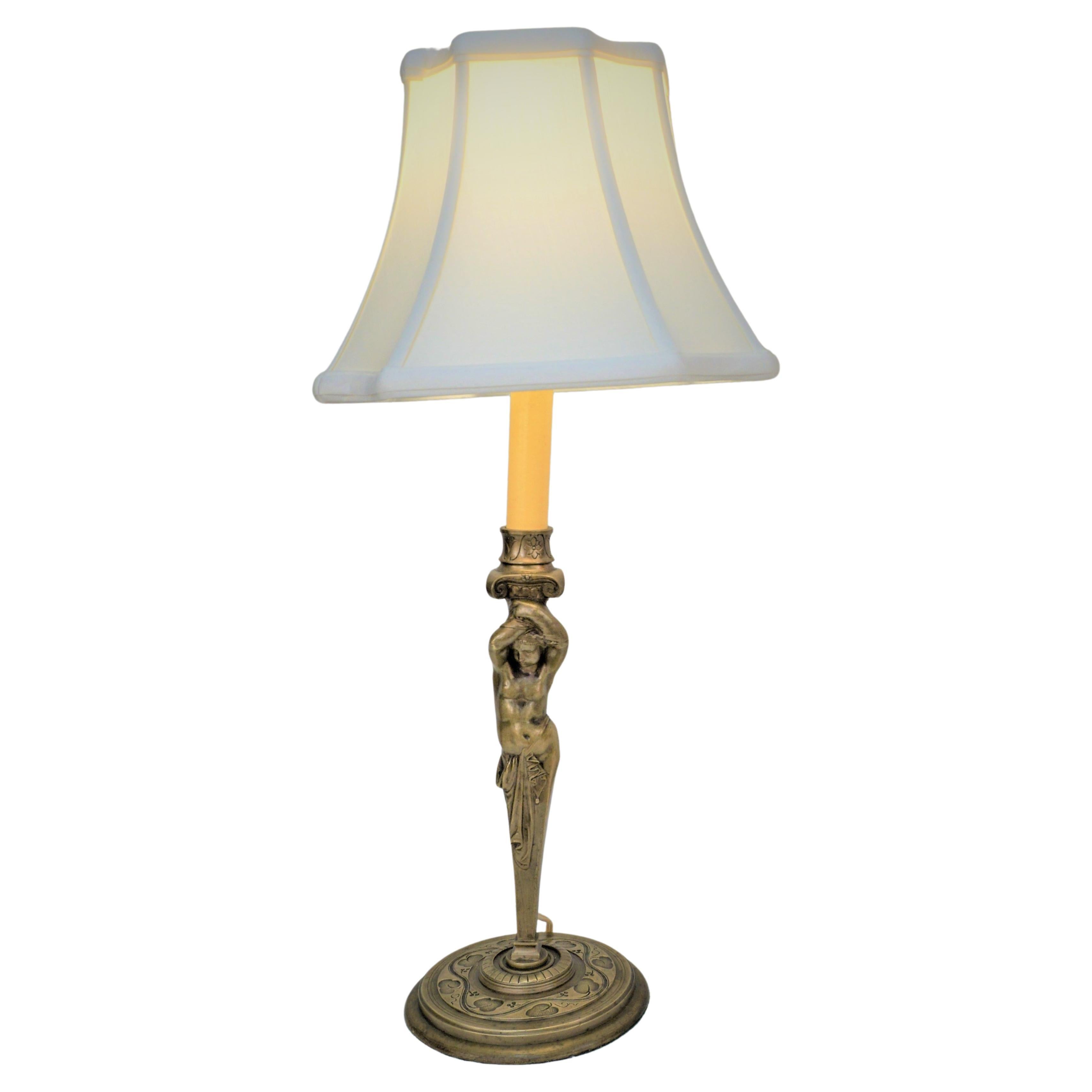 Lampe chandelier en bronze électrifié du XIXe siècle
