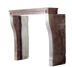 19th Century Elegant Antique Fine French Hard Stone Fireplace Mantle