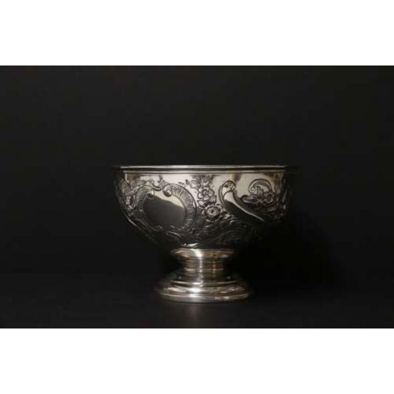 19th Century Elegant Silver Bowl Made by Edward Barnard and Sons London 1897-8 For Sale 4