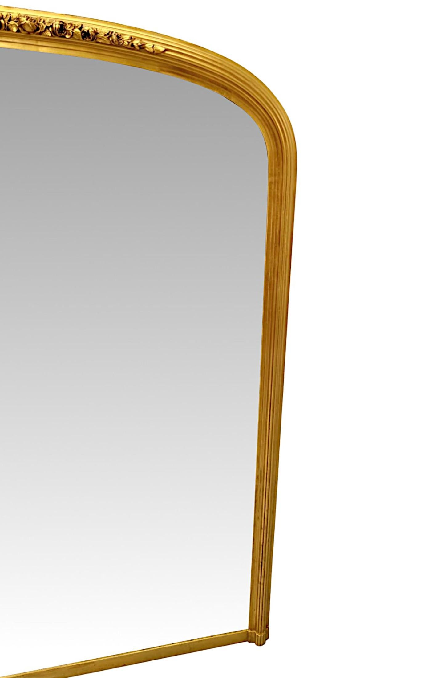Specchio ad arco semplice ed elegante del XIX secolo In condizioni buone in vendita a Dublin, IE