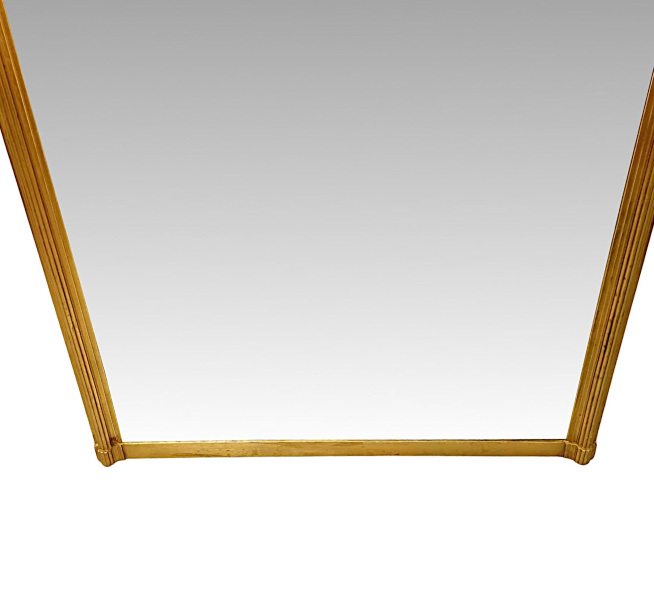 Vetro Specchio ad arco semplice ed elegante del XIX secolo in vendita
