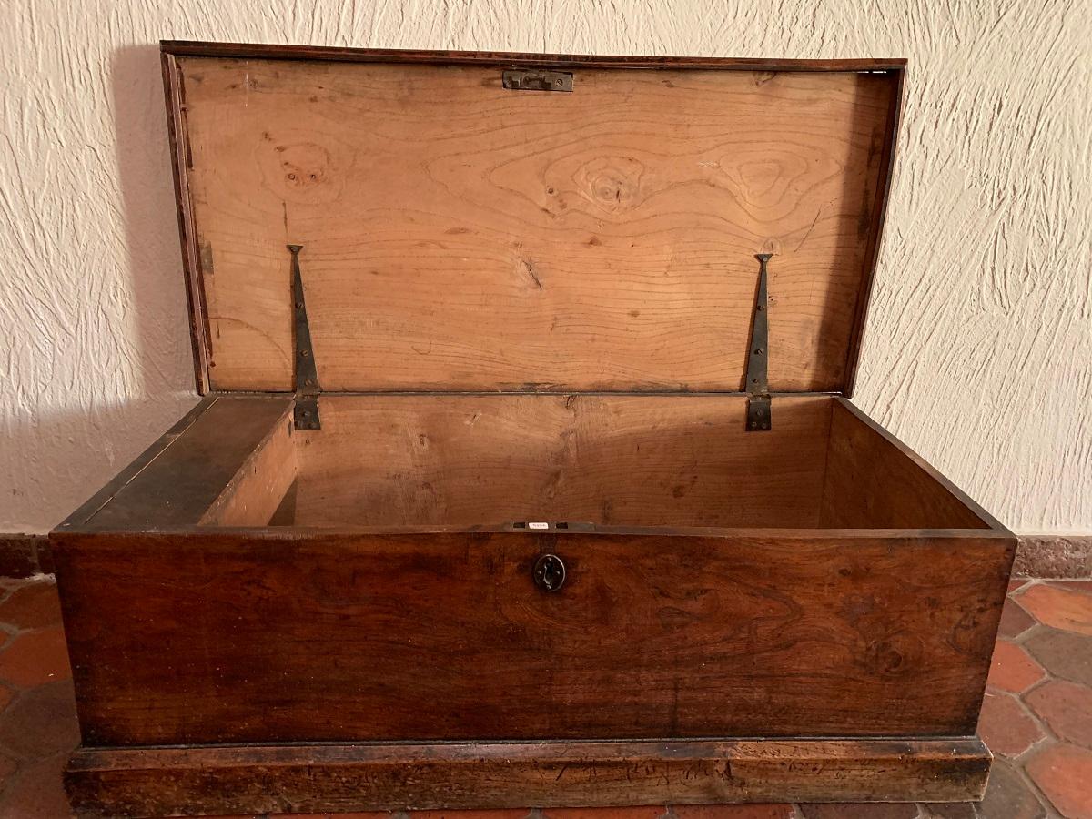 19th Century Elm Chest Trunk 1