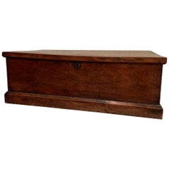 Baule a cassapanca in olmo del XIX secolo