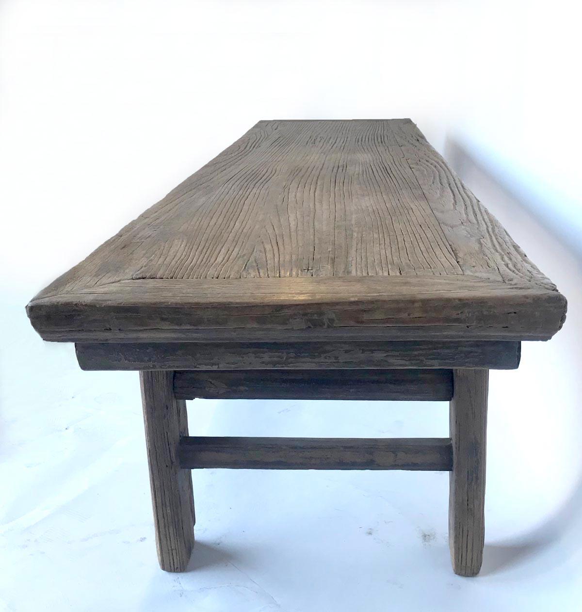 19th Century Elm Chinese Bench For Sale 16