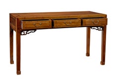 19th century elm Chinese console table sideboard