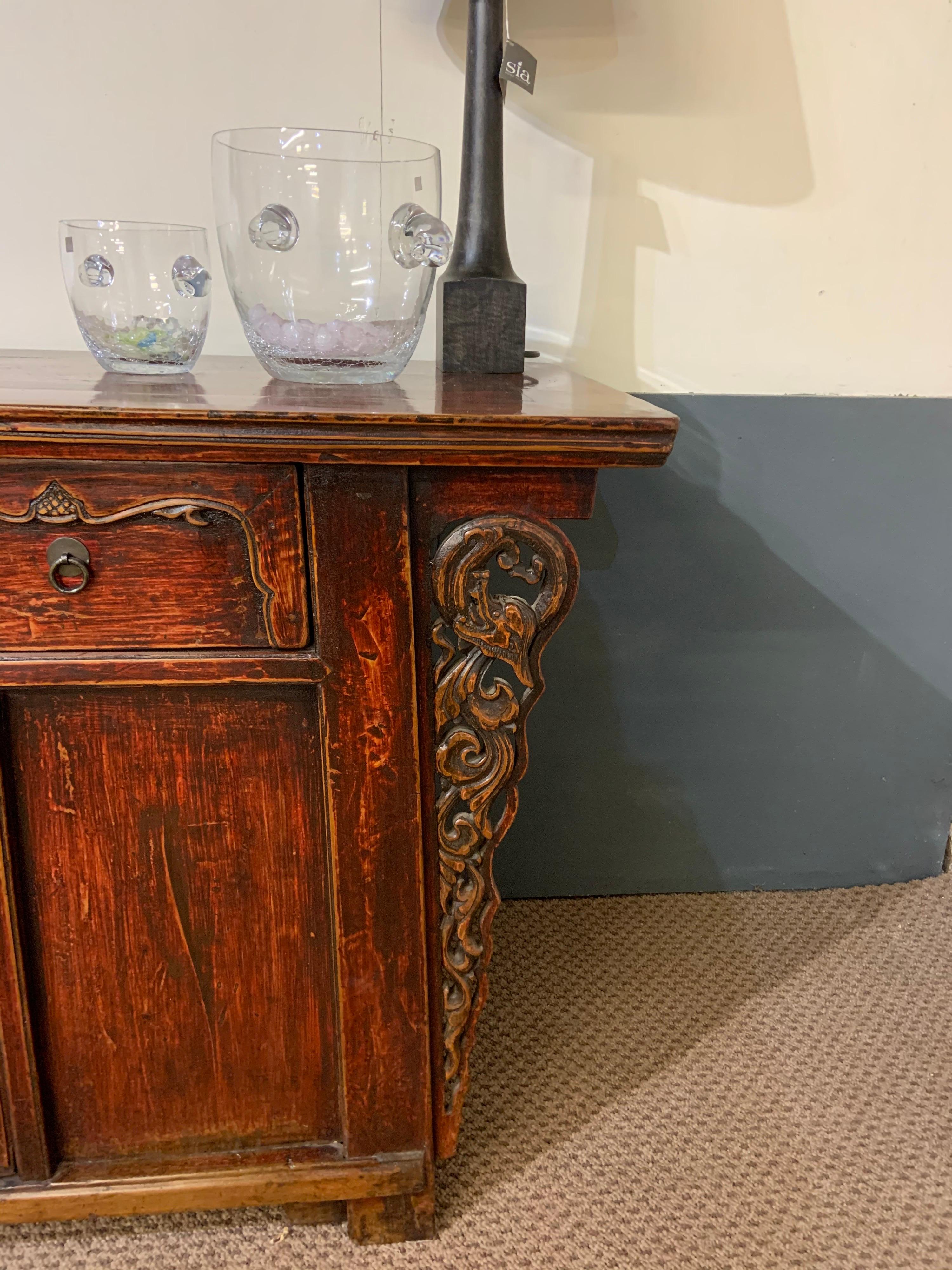 19th Century Elm Chinese Sideboard For Sale 1