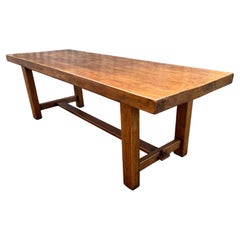 19th Century Elm Farmhouse Table