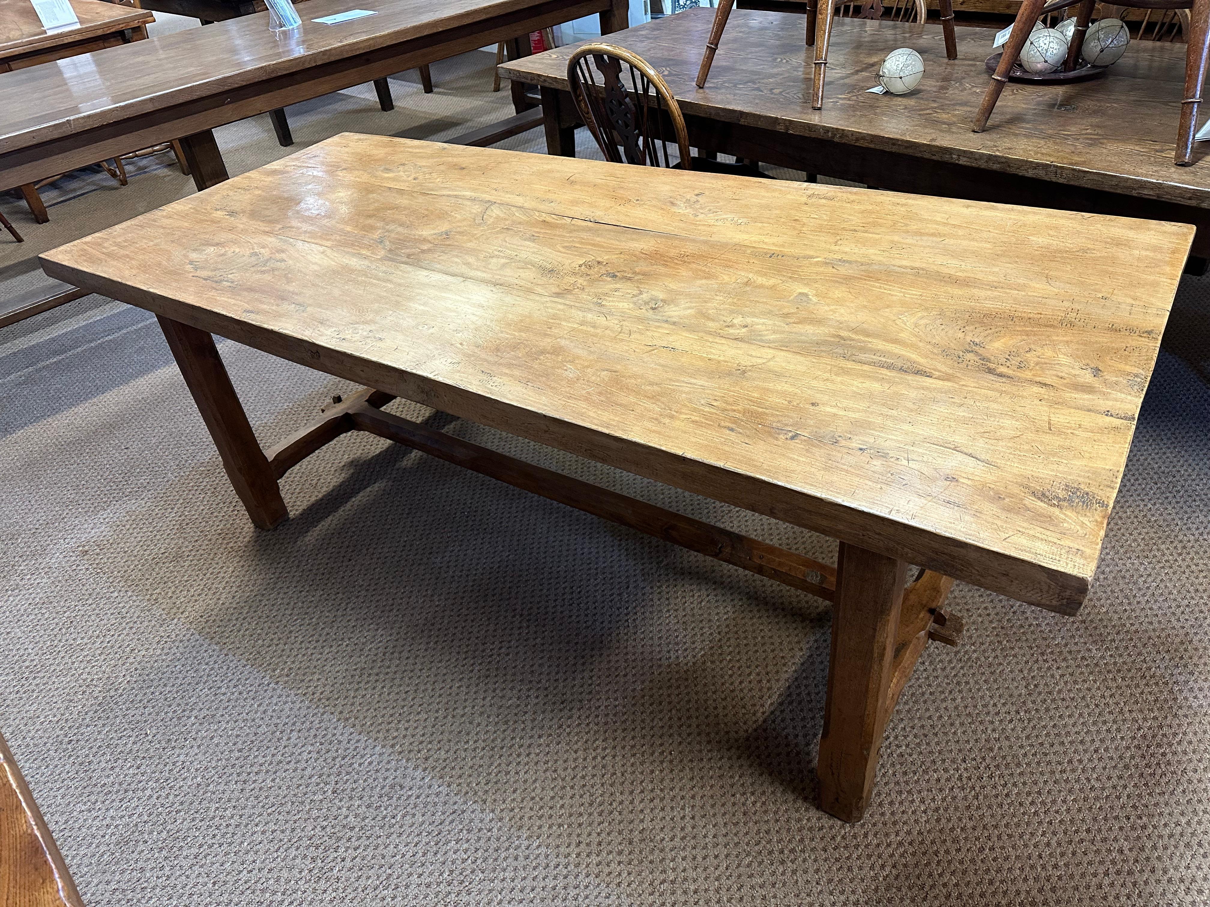 French 19th Century Elm Normandy Table
