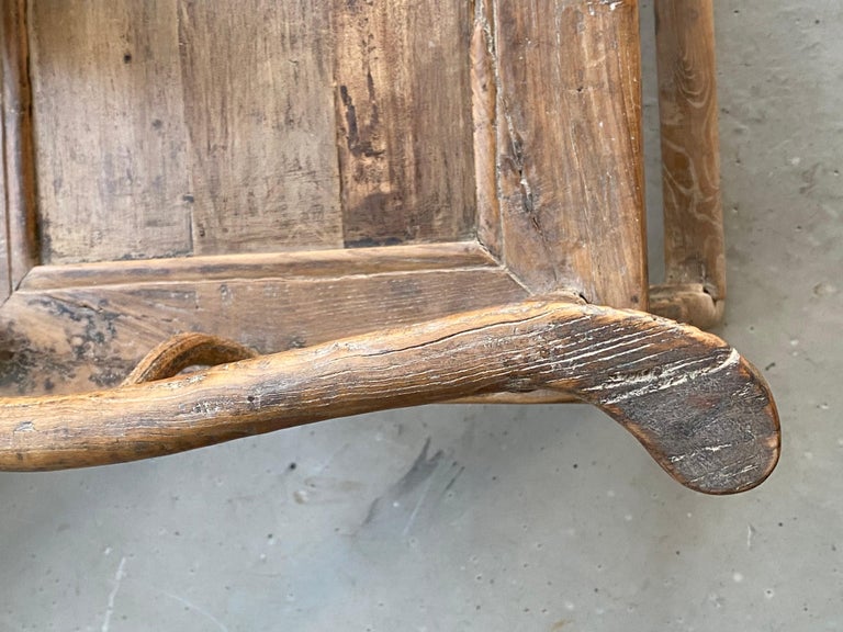 19th Century Elm Yoke-Back Chair In Good Condition For Sale In Nijlen, BE