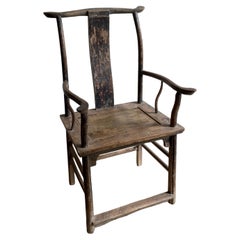 19th Century Elm Yoke-Back Chair