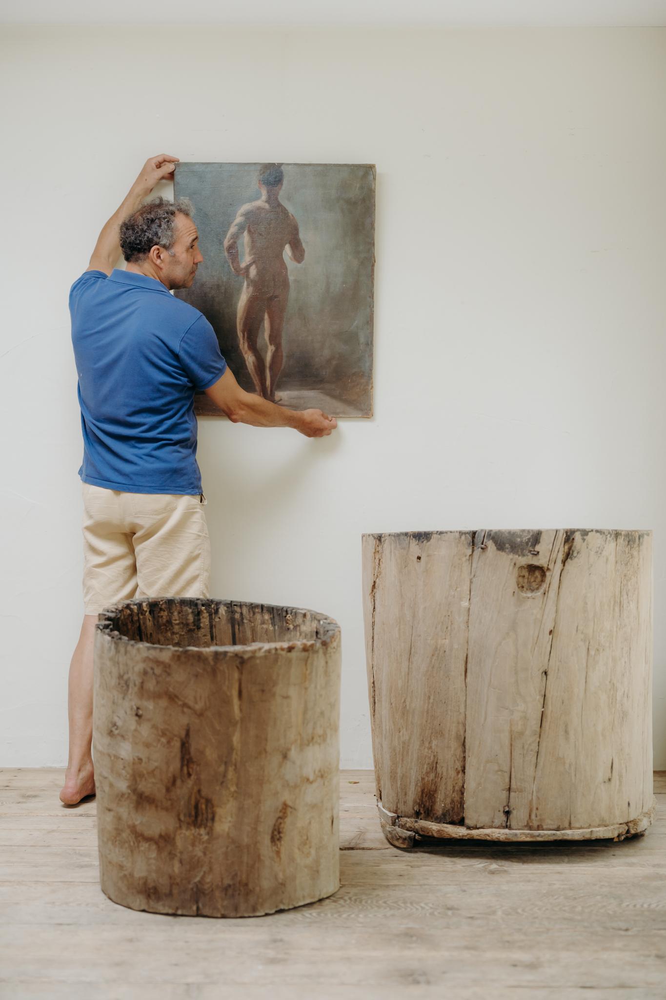 Tronco di piroga in legno d'olmo del XIX secolo in vendita 7