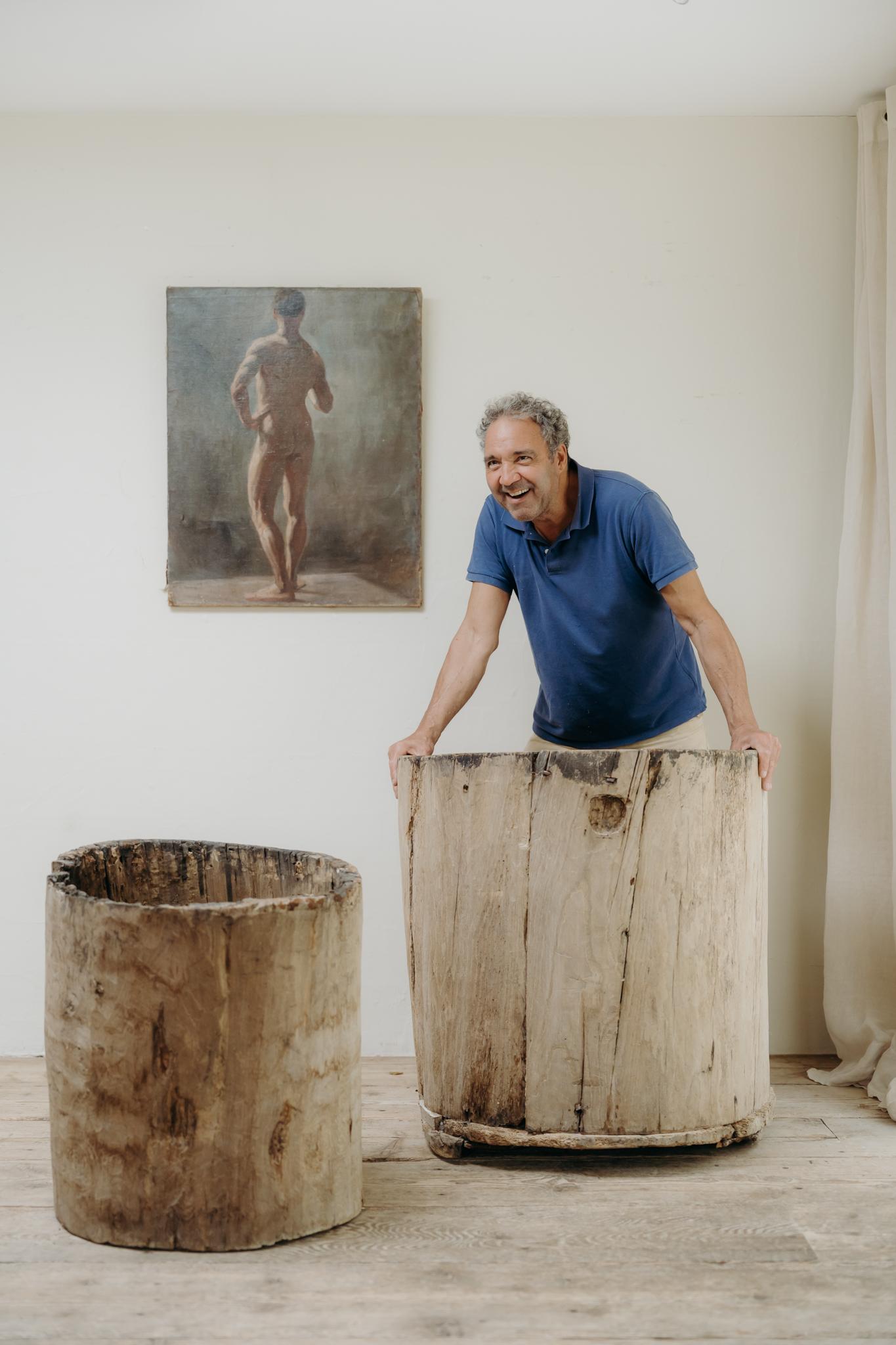 Tronco di piroga in legno d'olmo del XIX secolo in vendita 11