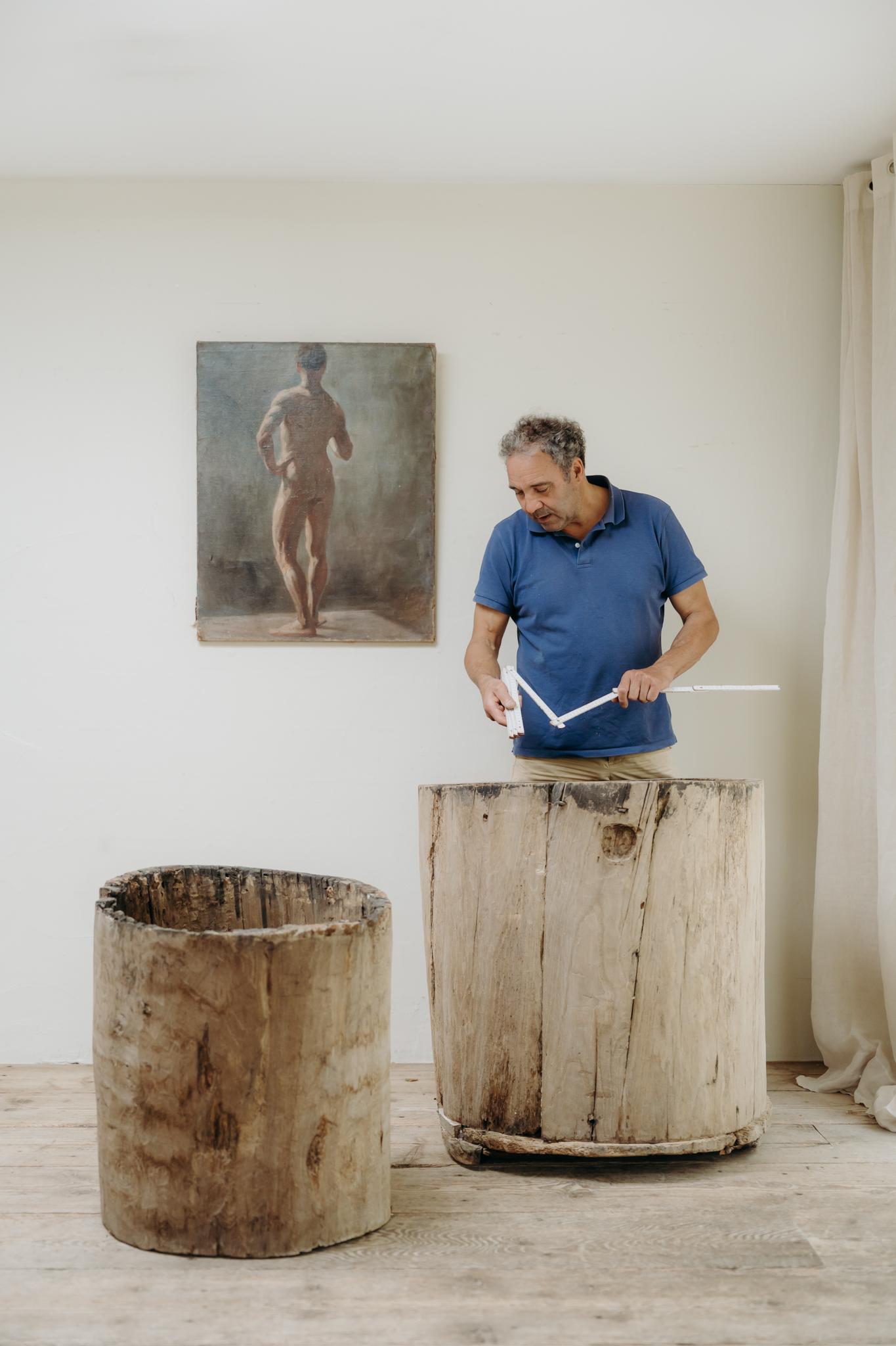 Tronco di piroga in legno d'olmo del XIX secolo in vendita 3