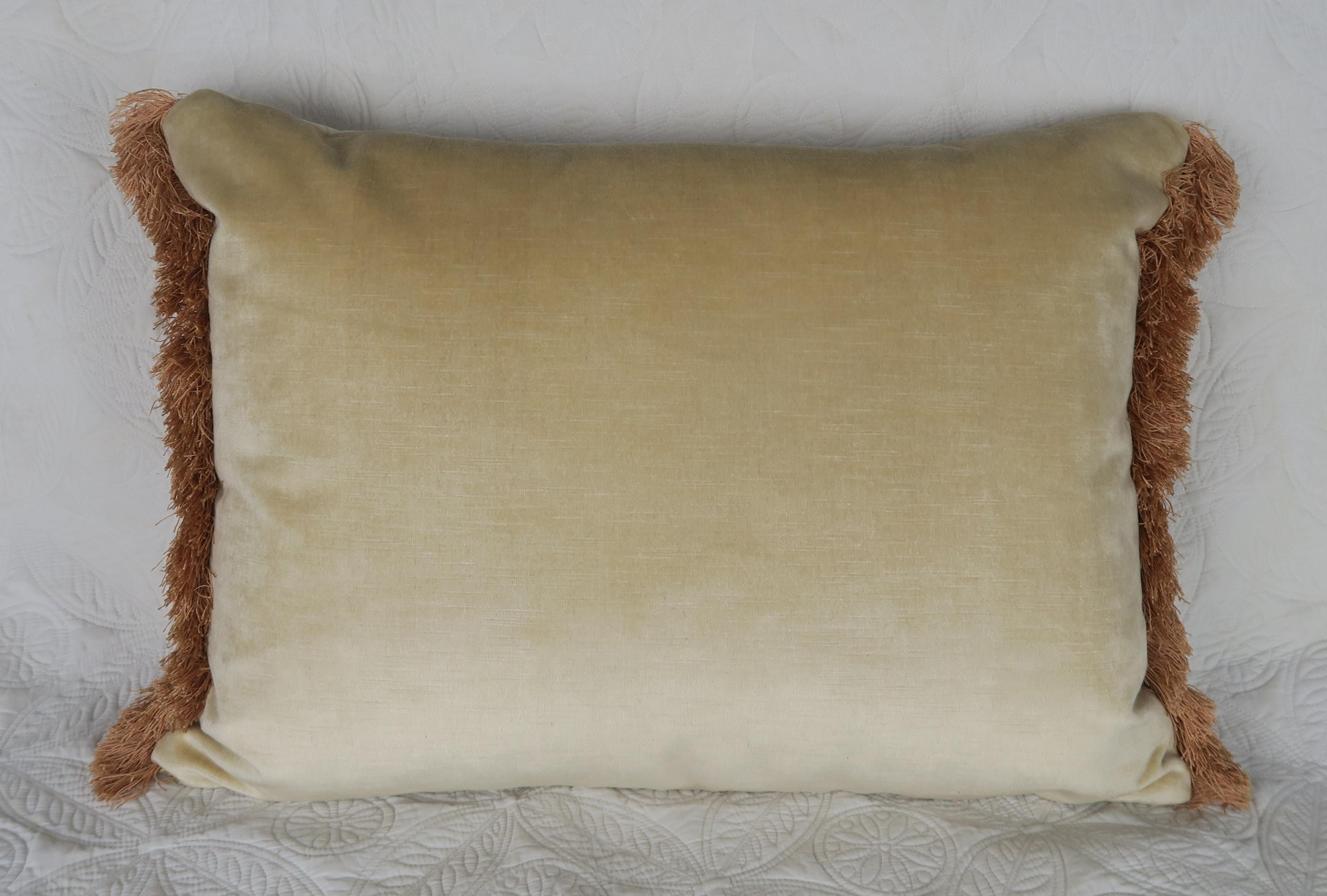 Contemporary 19th Century Embroidered Silk and Velvet Pillow by Melissa Levinson