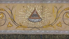 19th-Century Embroidery, Religious Element "YAHVAH" – W168 x H35 cm - No. 1549