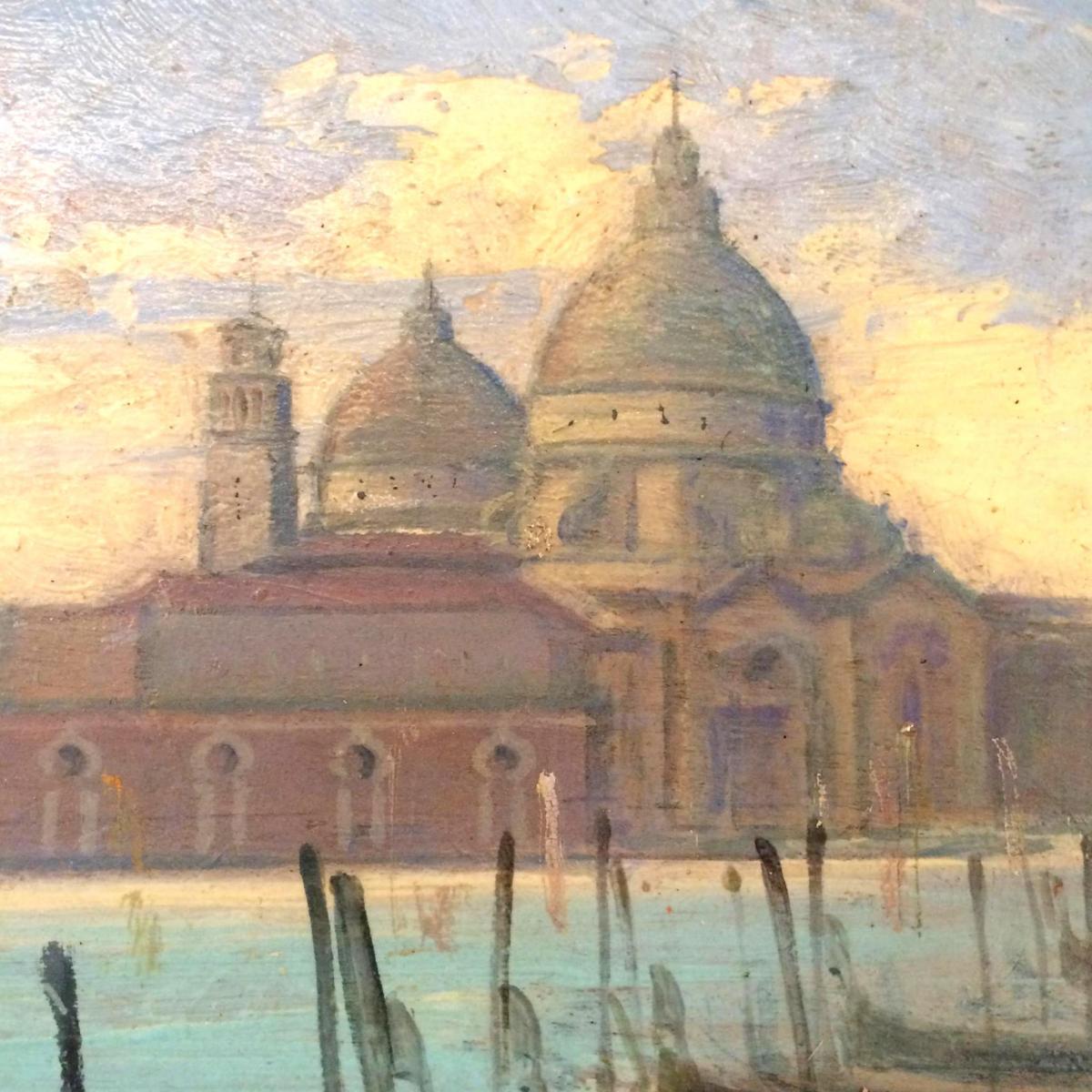 Other 19th Century Emilio Vasarri, Antique Painting, Venice For Sale