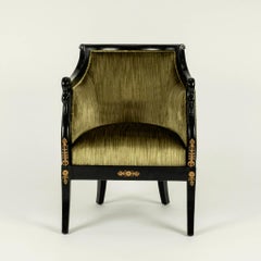 19th Century Empire Bergére Chair