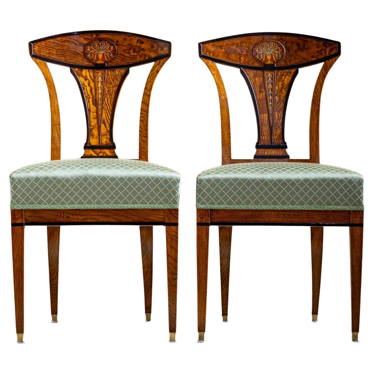 Biedermeier-Beistellstühle, 19. Jahrhundert, Wien um 1810