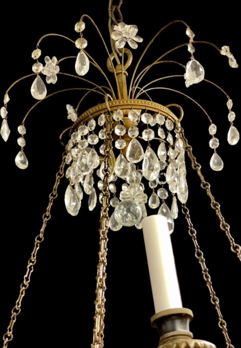 Lustre Empire du 19e siècle à dix Lights, bronze doré, néoclassique en vente 5