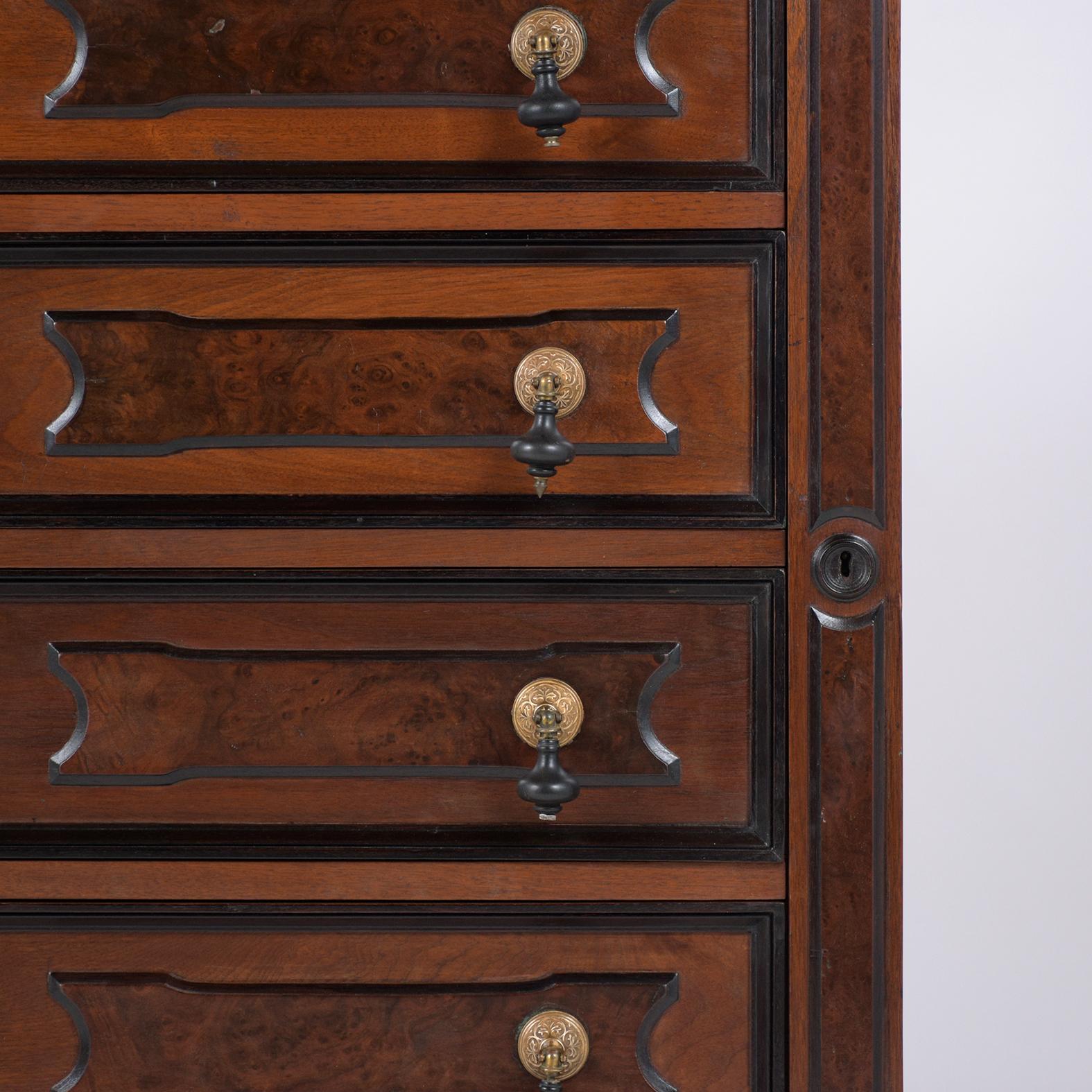 American Antique Empire Style Chest of Drawers