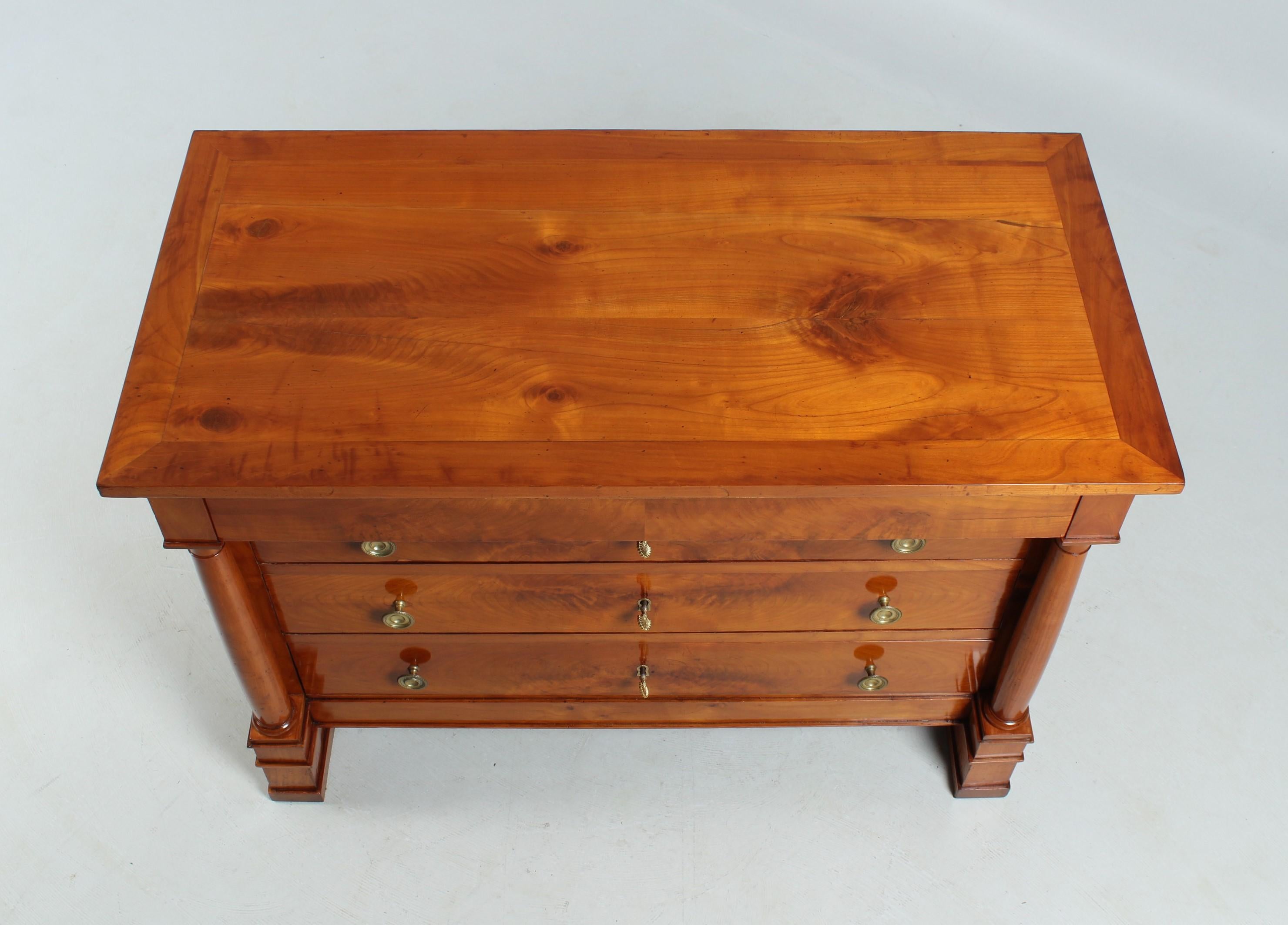 19th Century Empire Chest of Drawers, Cherry, France, circa 1830 5