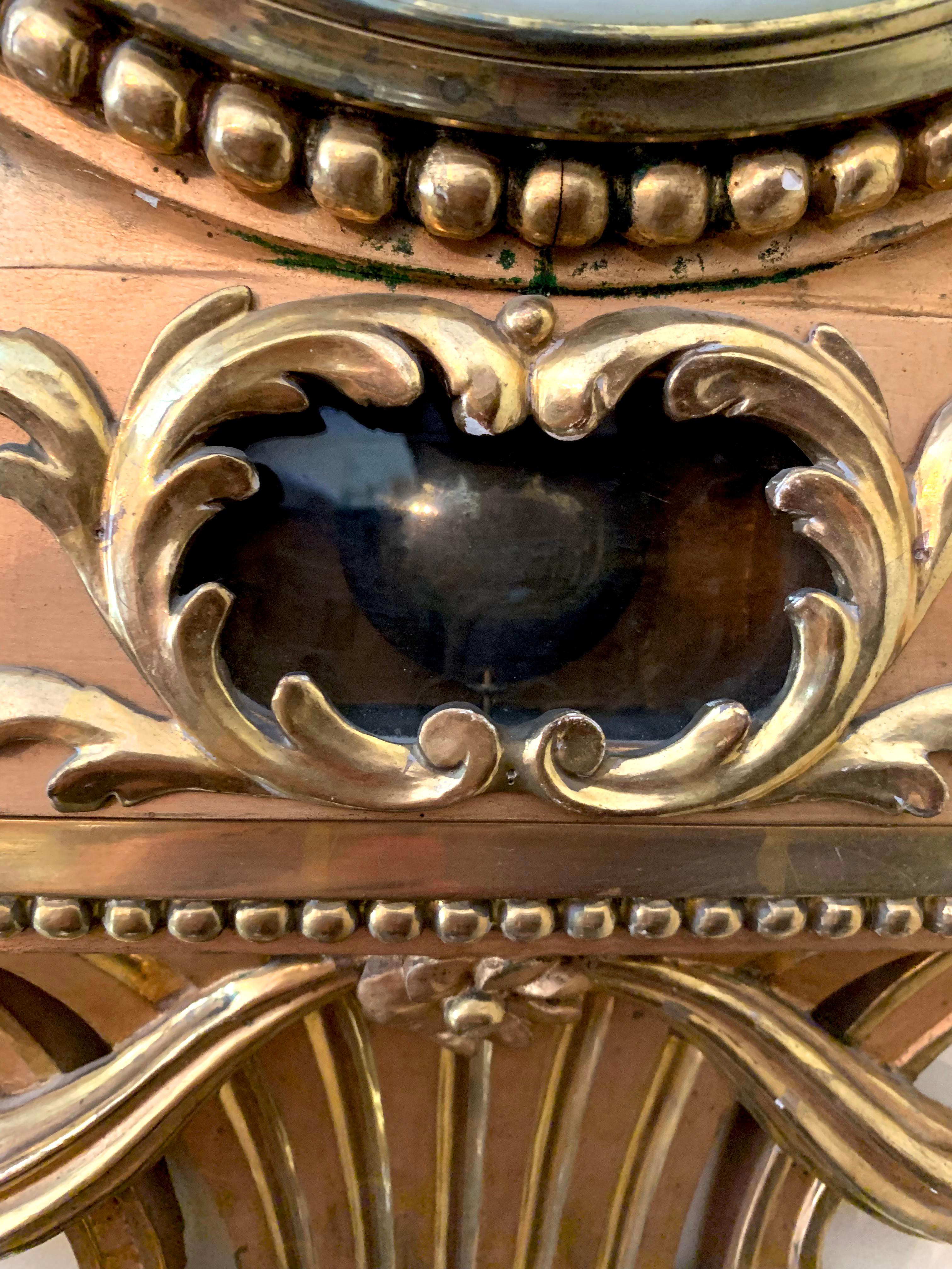Horloge Empire du 19ème siècle en or T Kluge Stockholm avec sphinx de chaque côté en vente 6