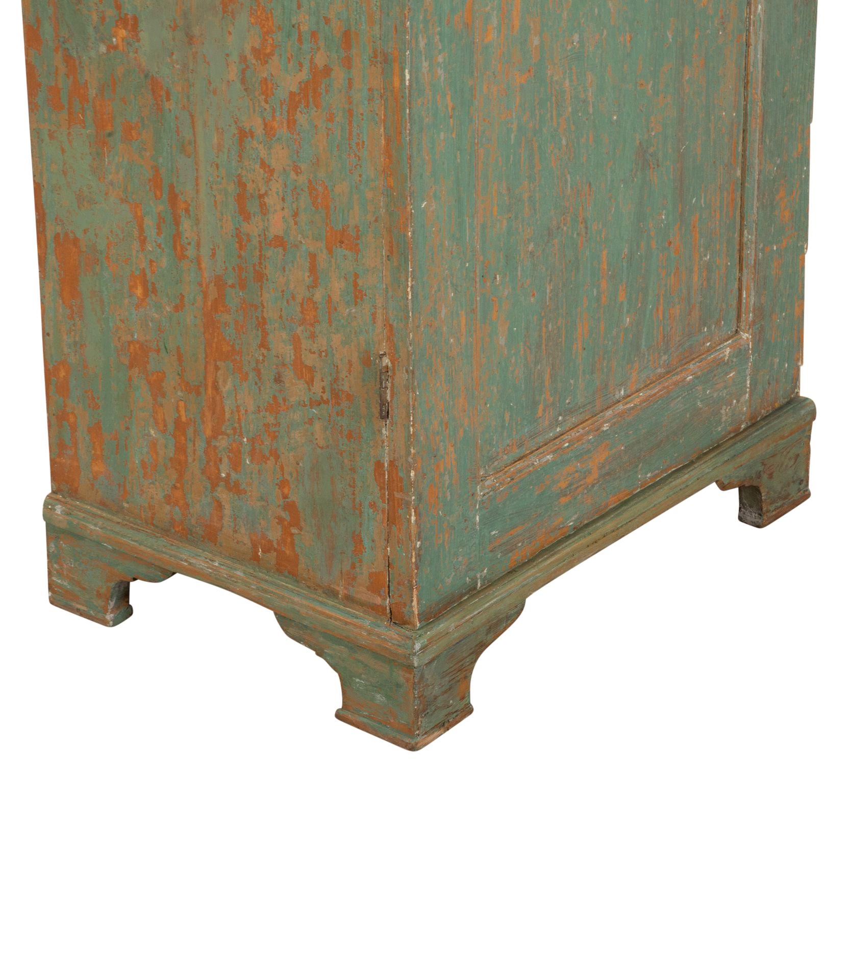 Swedish 19th Century Empire Column Cabinet from the North of Sweden For Sale