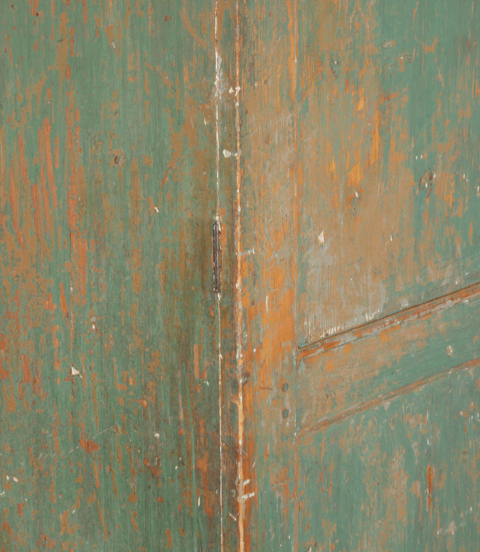 Wood 19th Century Empire Column Cabinet from the North of Sweden For Sale