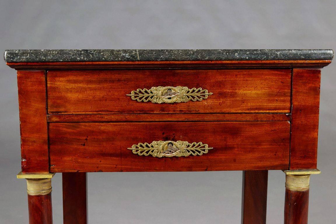 19th Century Empire Commode, Nightstand or Sewing Table For Sale 1